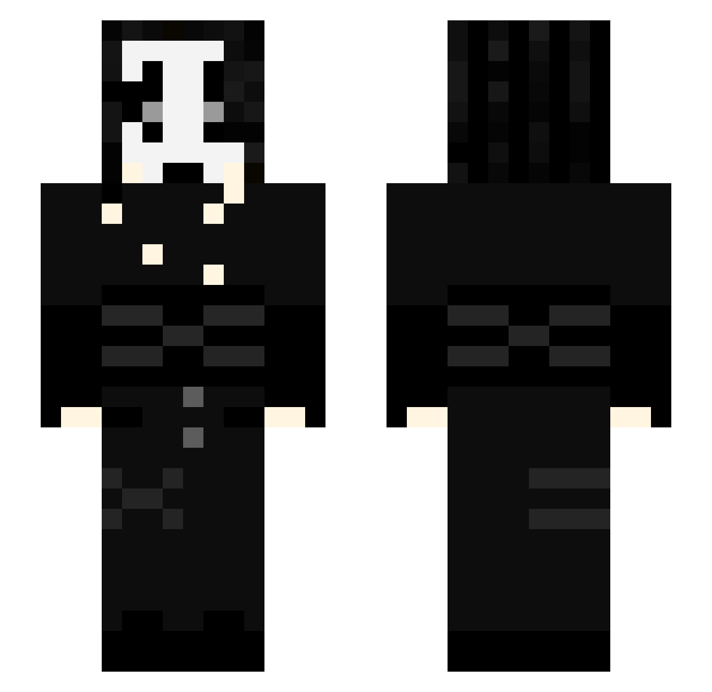 v0idbit Minecraft skin, front and back view