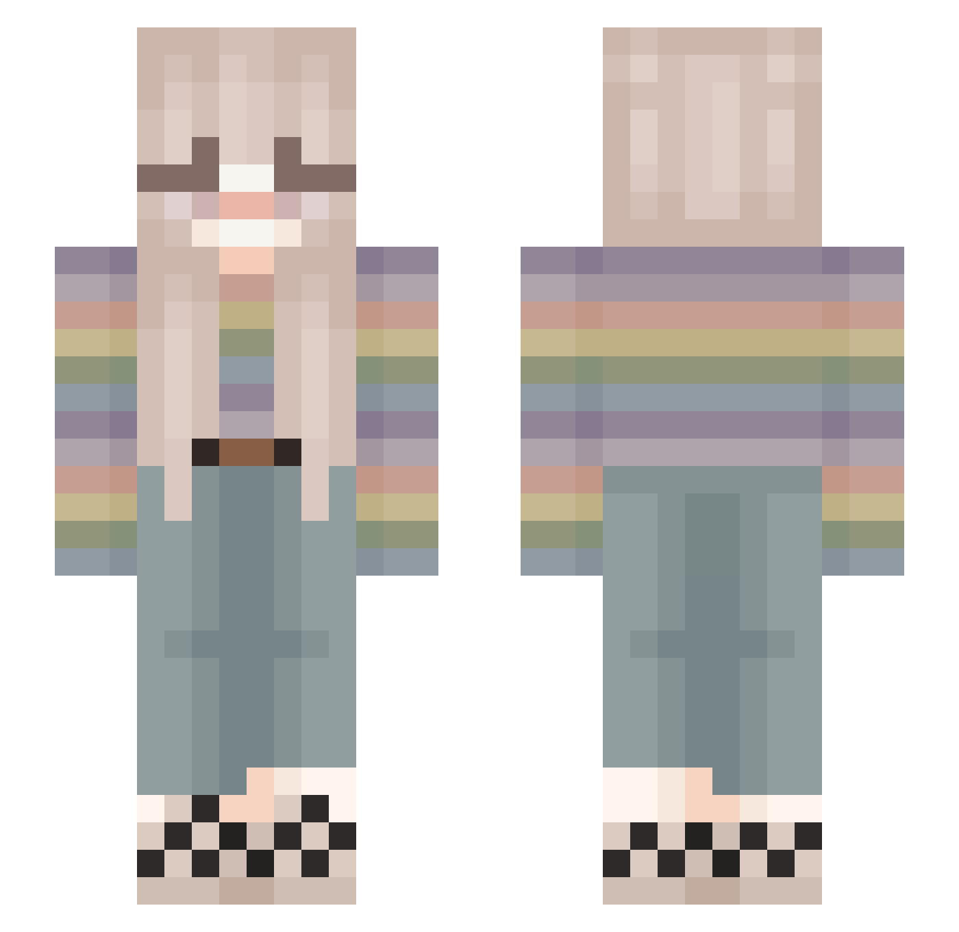 Imag1nation_ Minecraft skin, front and back view