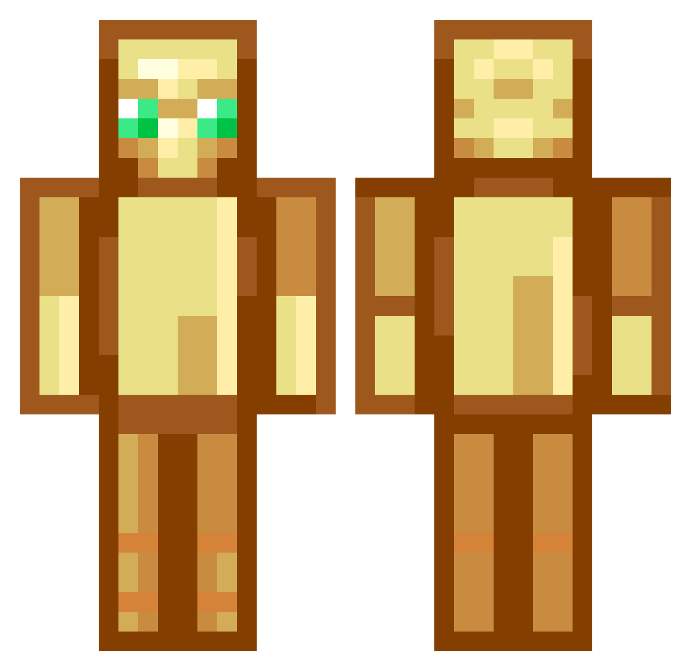 LordOfMega Minecraft skin, front and back view