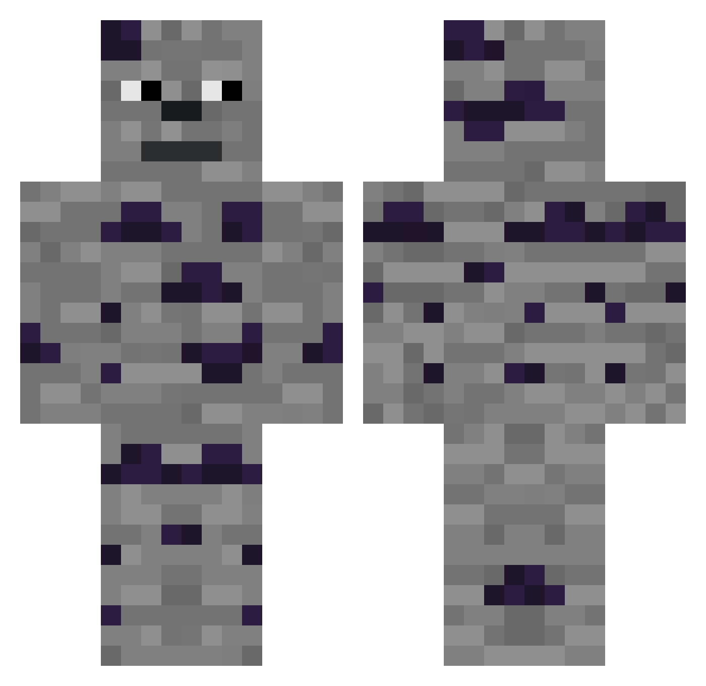 kacey_talk Minecraft skin, front and back view