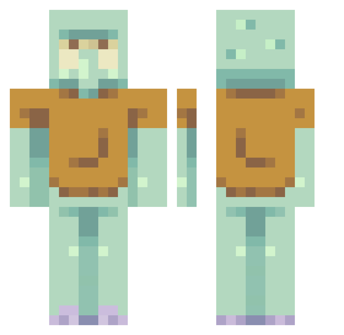 s2mle_100les Minecraft skin, front and back view