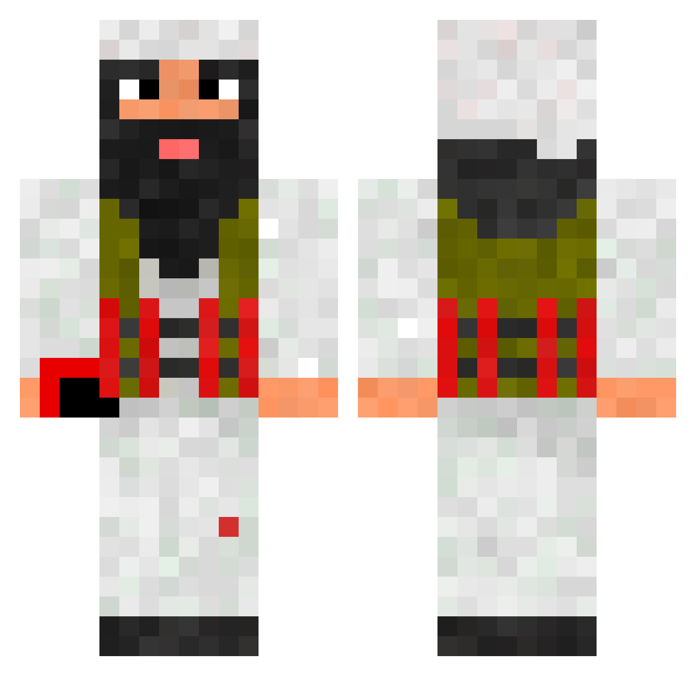 doxer_vr Minecraft skin, front and back view