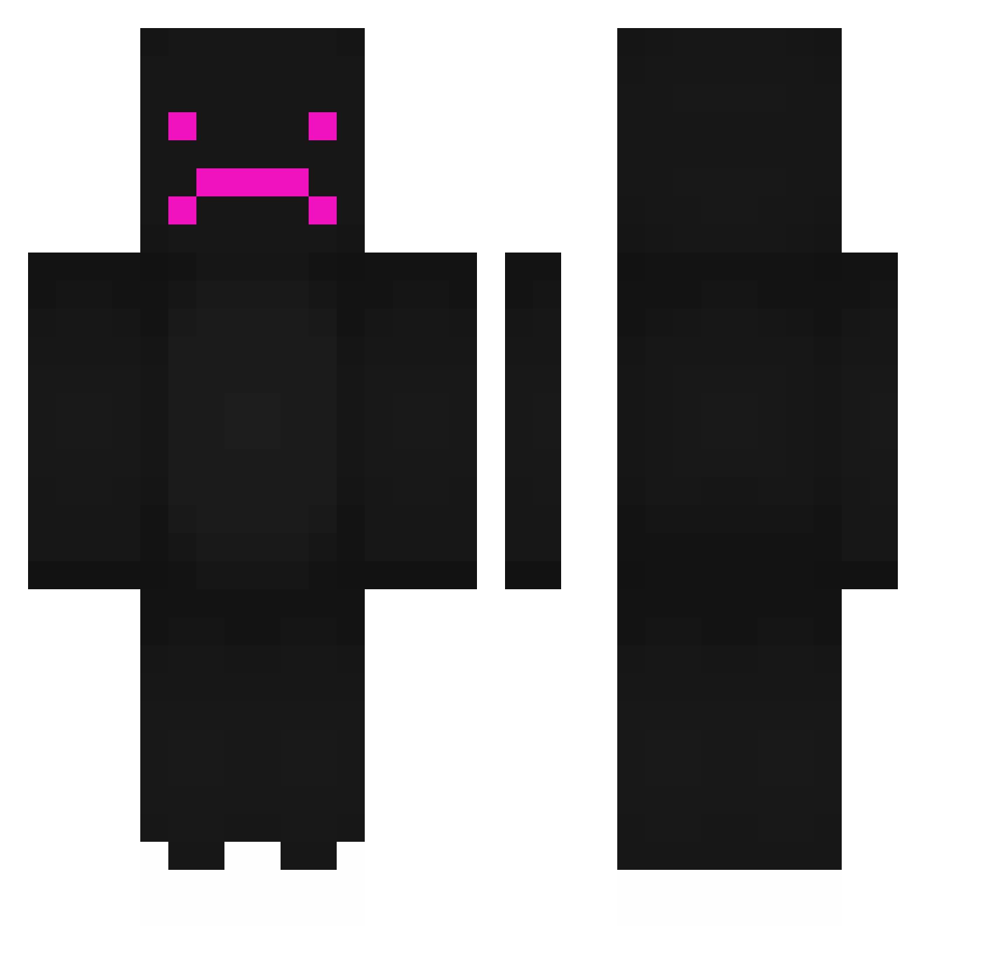 Saphyrially Minecraft skin, front and back view