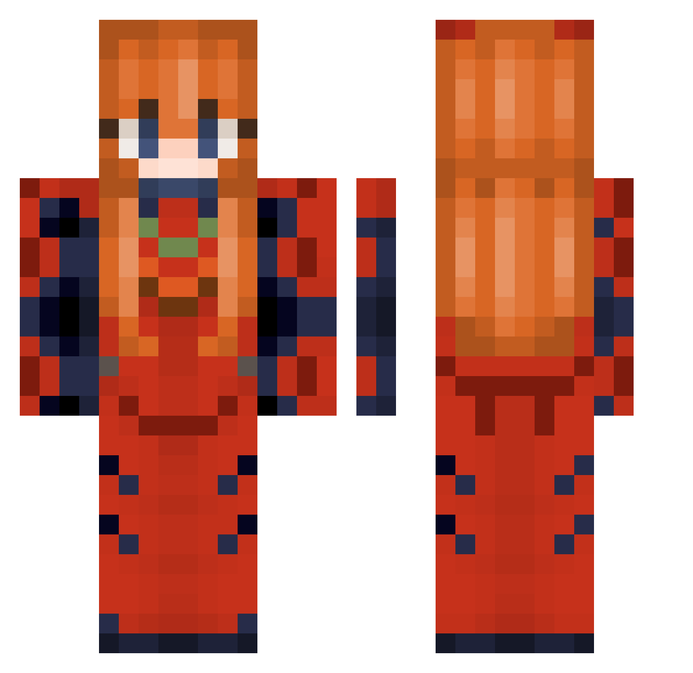 Just_Michael08 Minecraft skin, front and back view