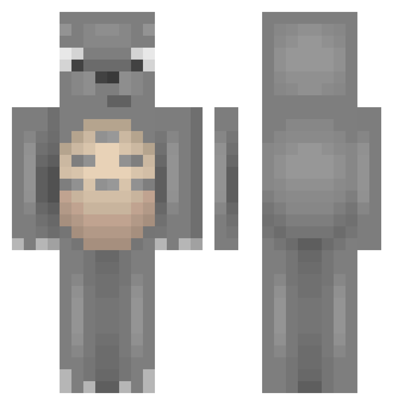 Shadowpig12i Minecraft skin, front and back view