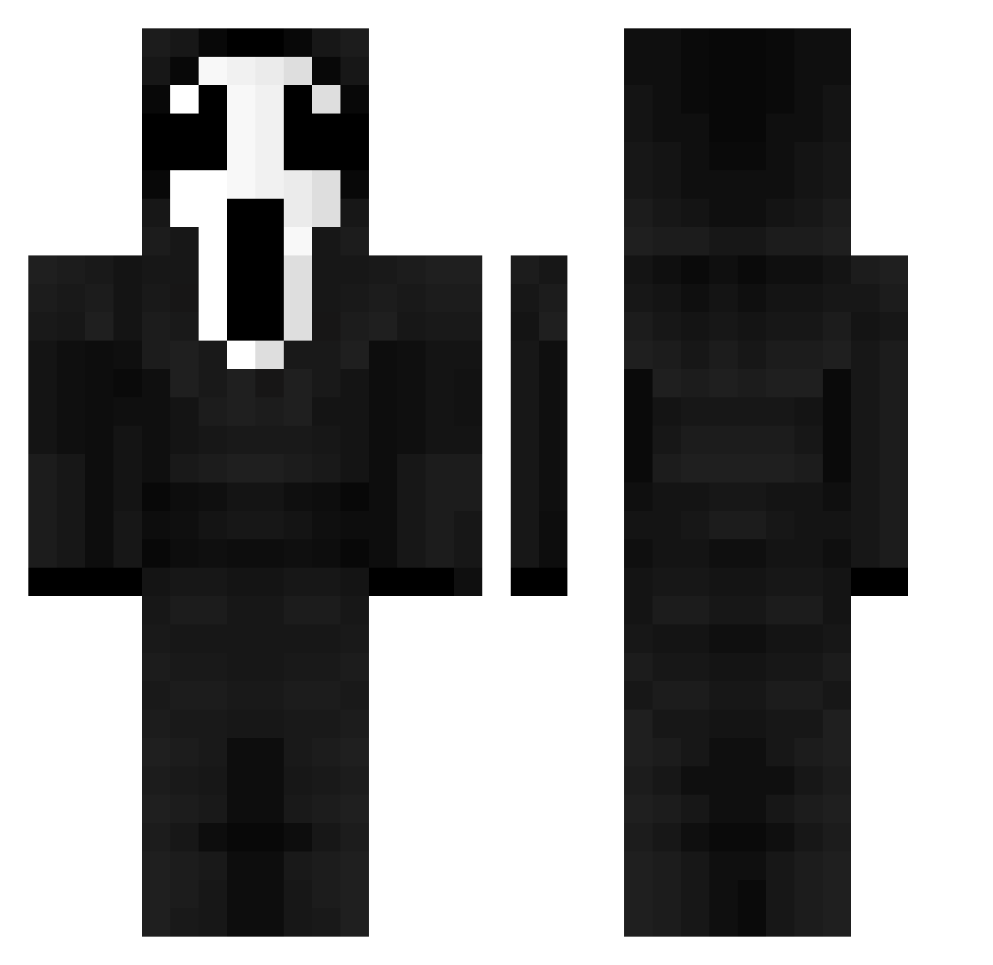 InSaNeE_MeRkS Minecraft skin, front and back view