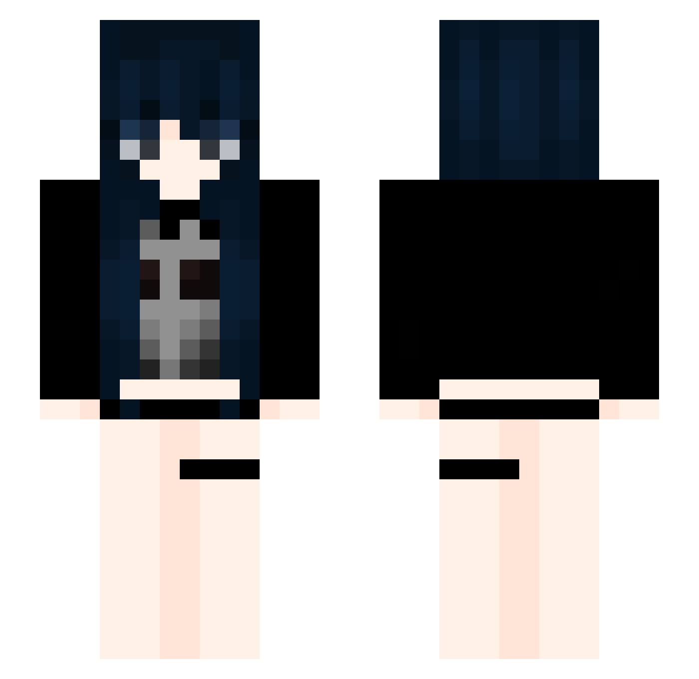 Edizilllas01 Minecraft skin, front and back view