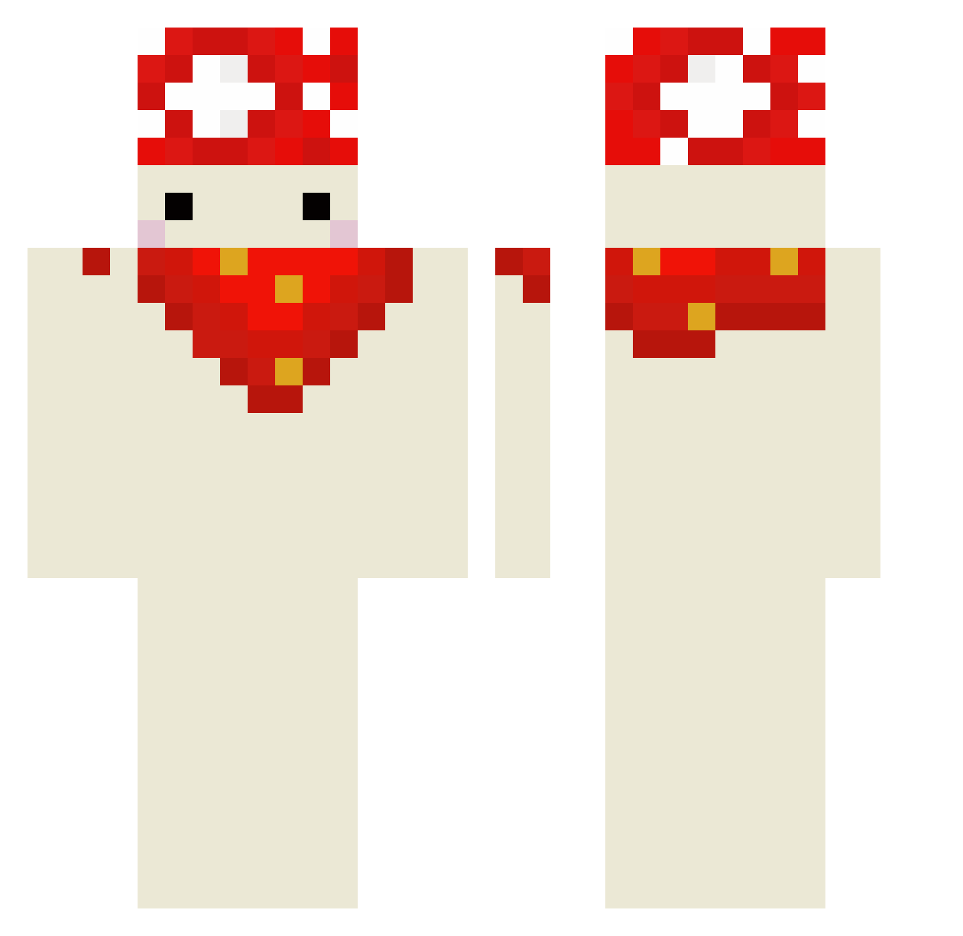 wenlerr Minecraft skin, front and back view