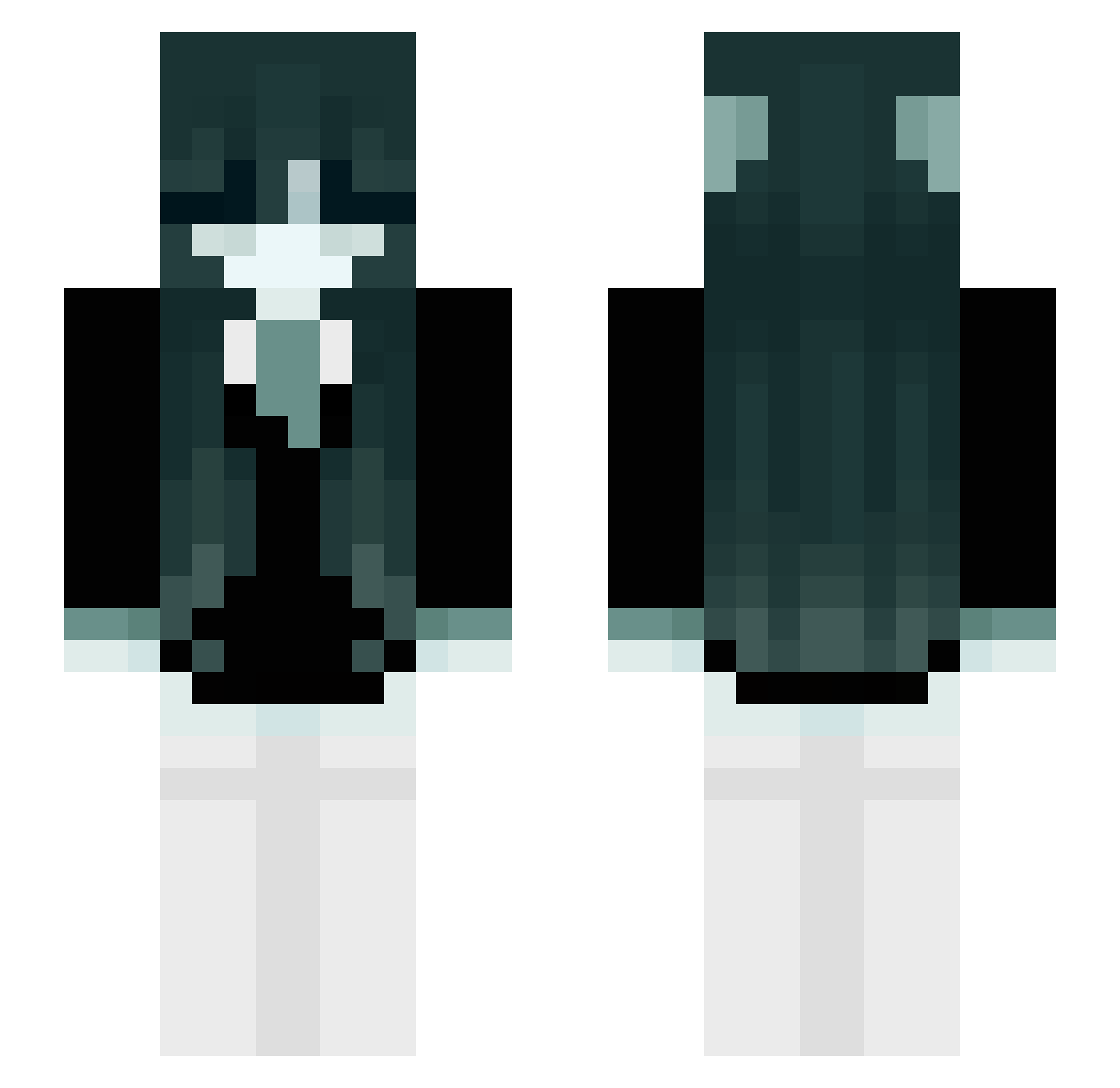 _zwd Minecraft skin, front and back view