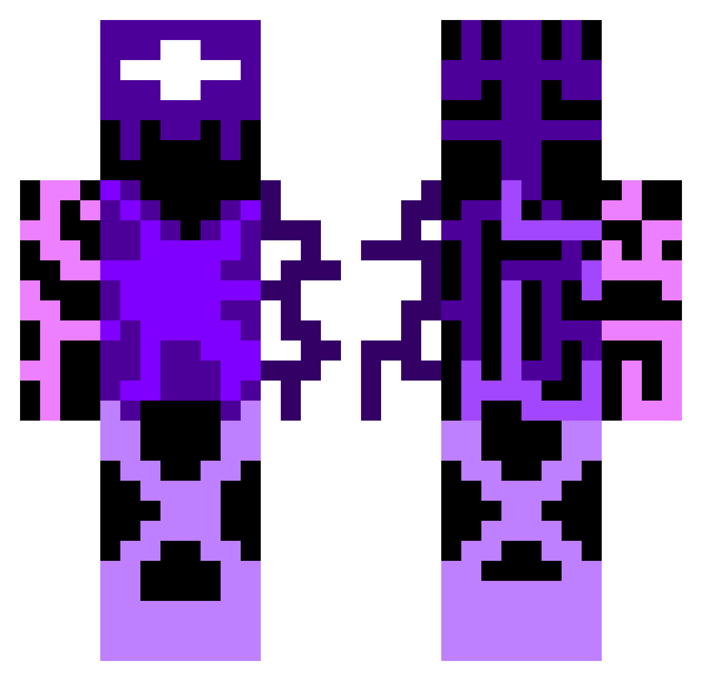 titchysyfer Minecraft skin, front and back view