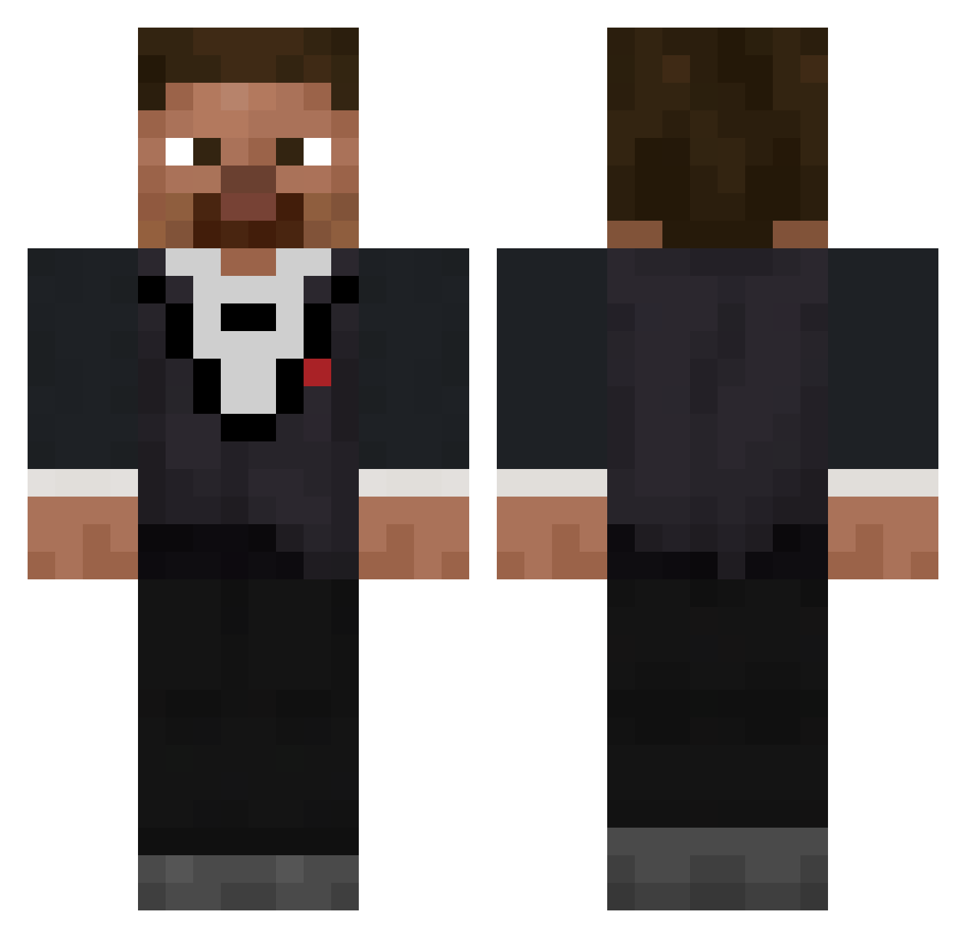 Spy7ros7 Minecraft skin, front and back view