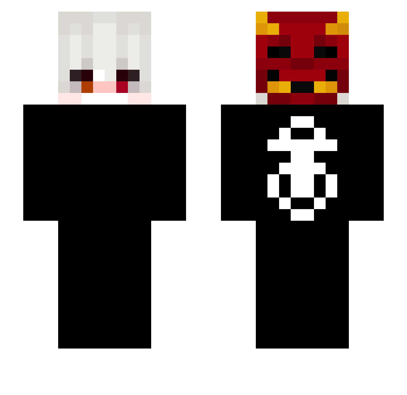 _silvaqzl77 Minecraft skin, front and back view