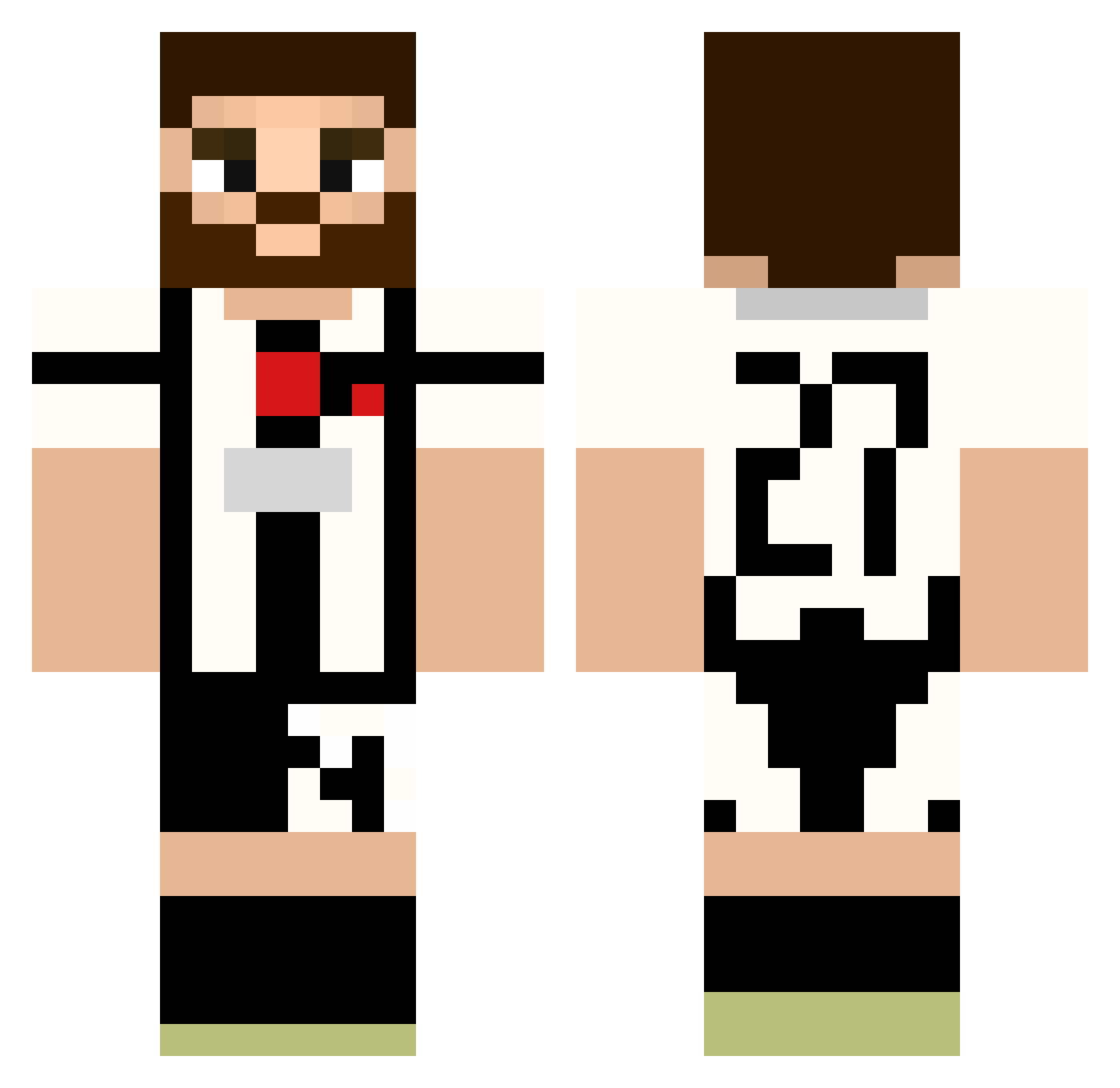 iwas3303 Minecraft skin, front and back view
