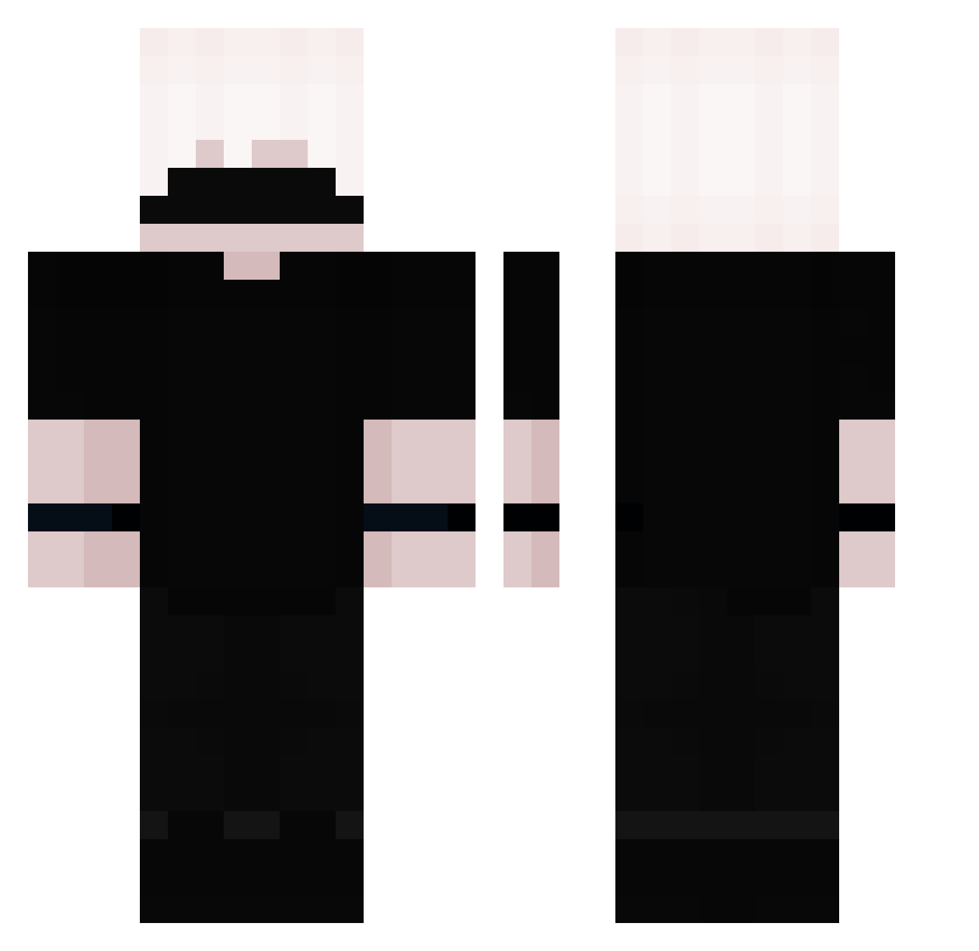 kasspig Minecraft skin, front and back view