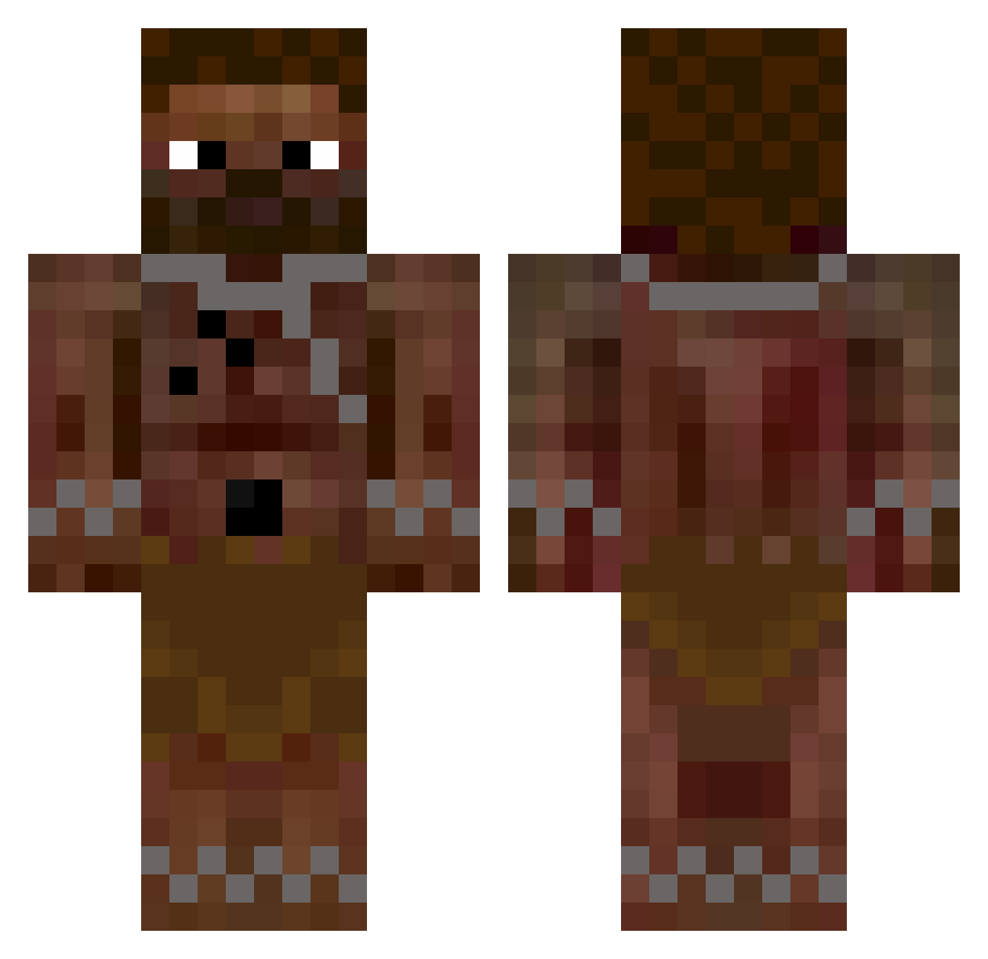 NeymarMuitoFoda Minecraft skin, front and back view