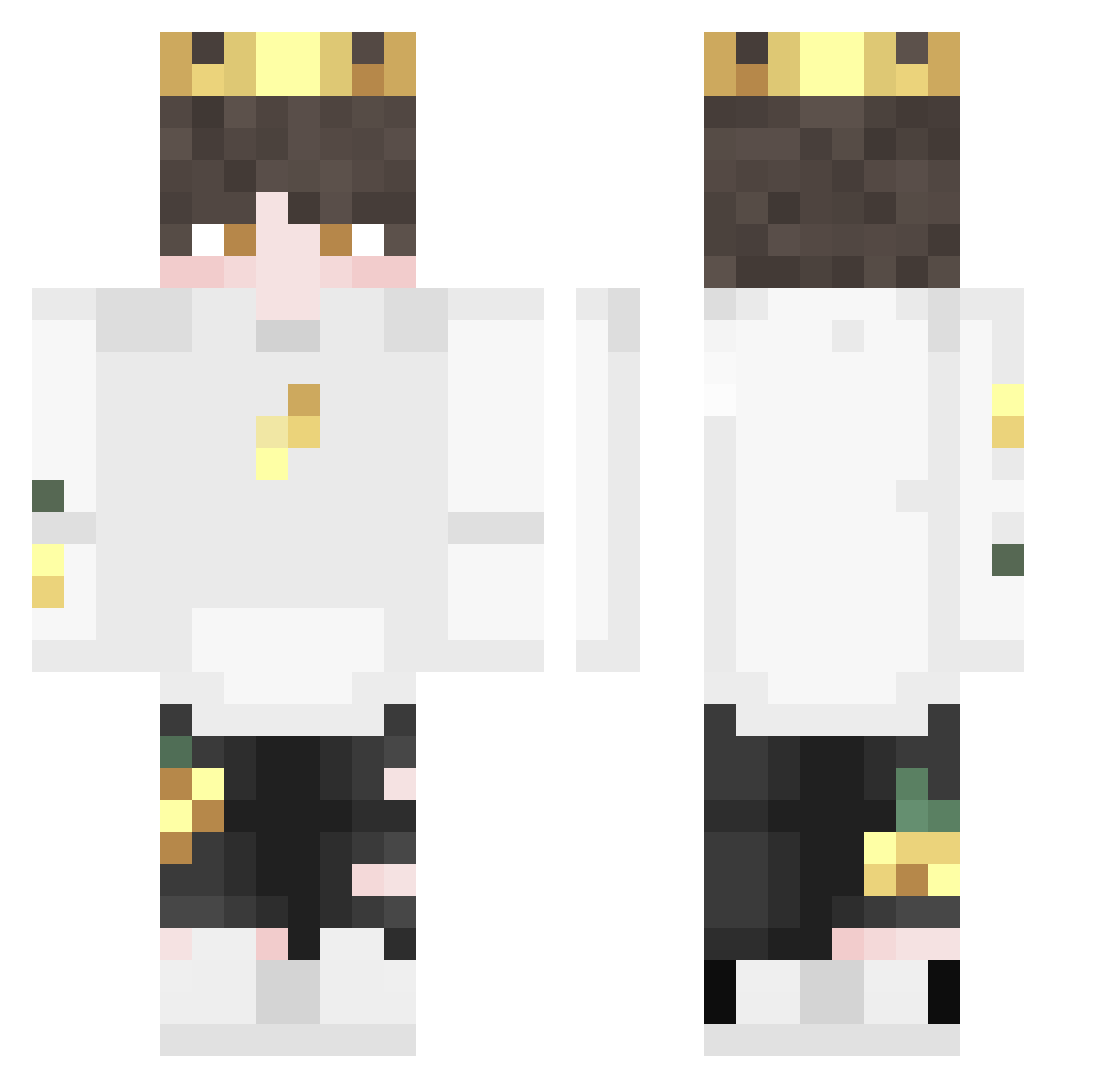 Pch_ Minecraft skin, front and back view