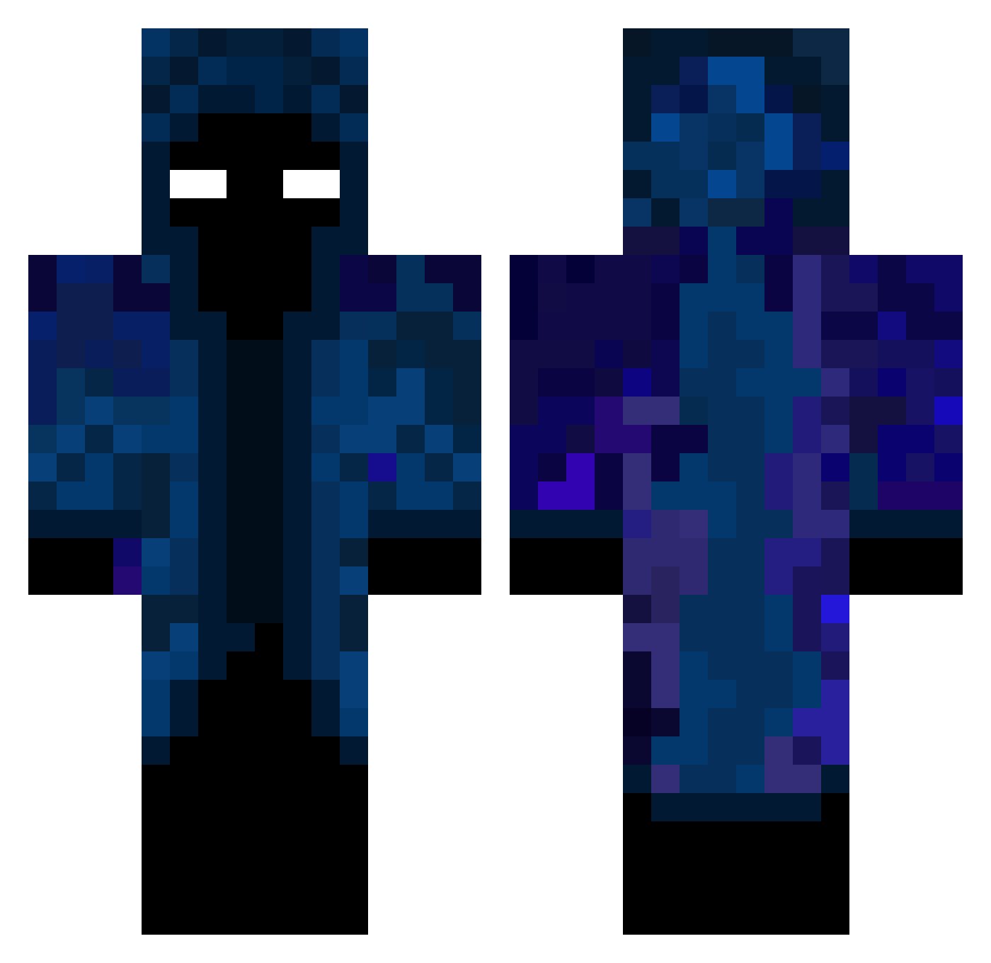 RealDarkHapy Minecraft skin, front and back view