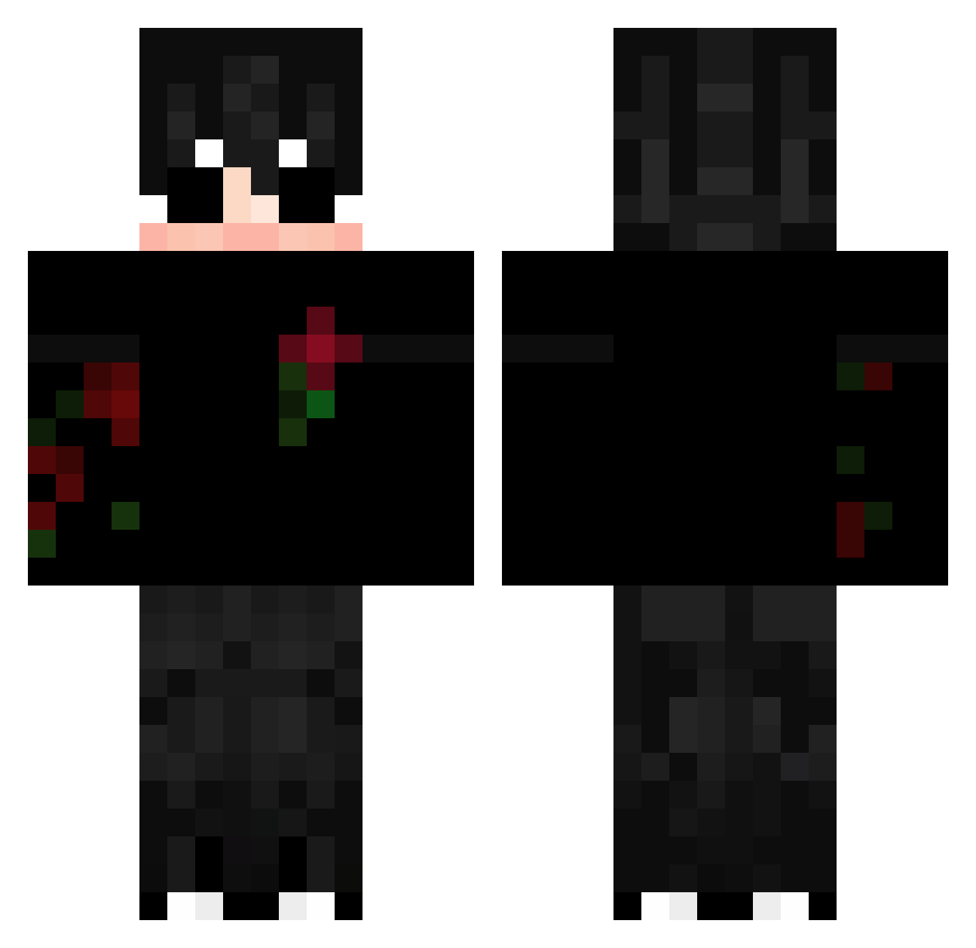 logan18 Minecraft skin, front and back view
