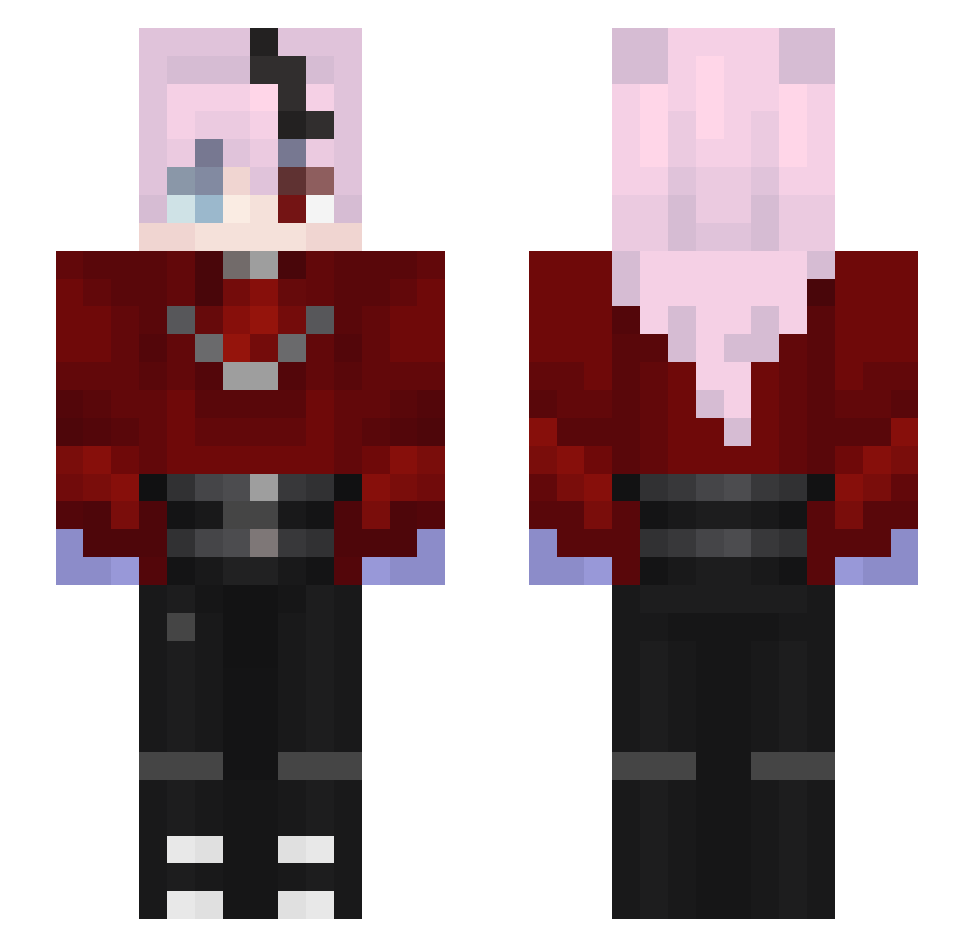 AxelBlade__ Minecraft skin, front and back view