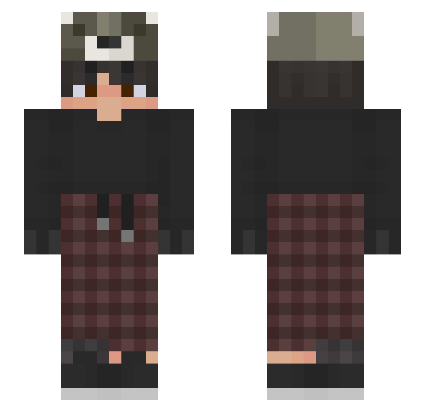 starmanjay_ Minecraft skin, front and back view