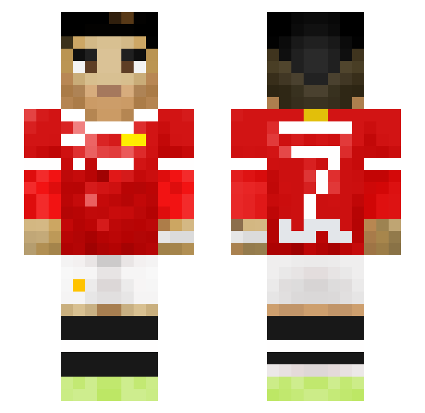Egelund_ Minecraft skin, front and back view