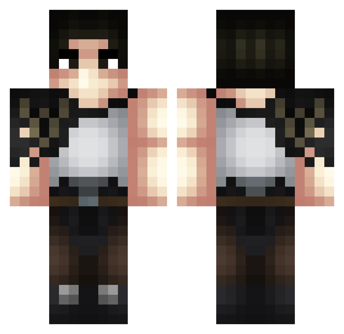 spoiledbread447 Minecraft skin, front and back view