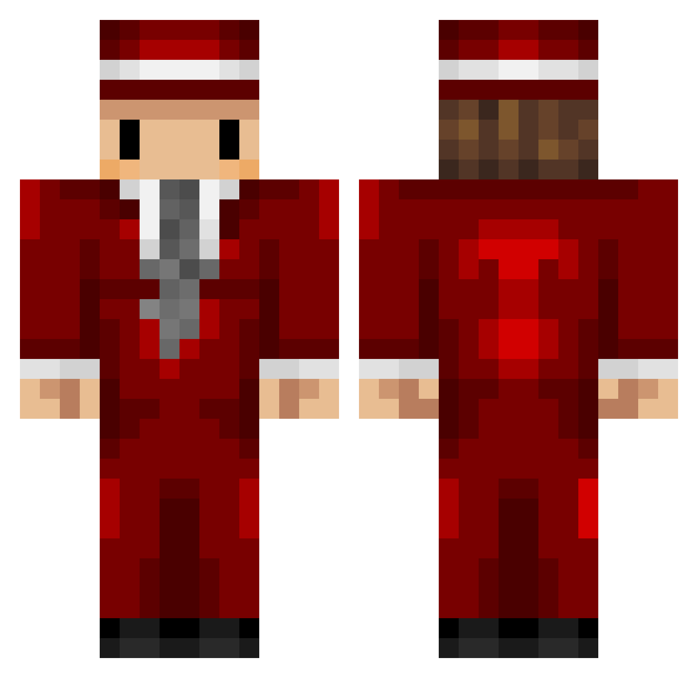 LOLOLMEKCOOL Minecraft skin, front and back view