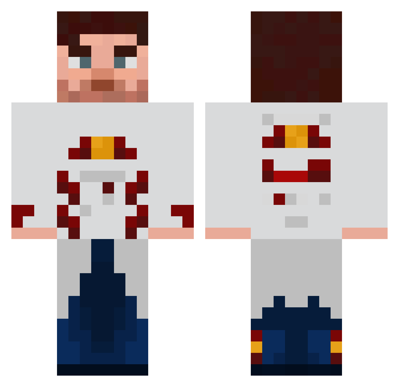 Marcin_Spoko Minecraft skin, front and back view