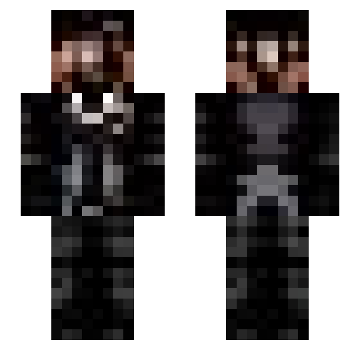 EaTzEMoN Minecraft skin, front and back view