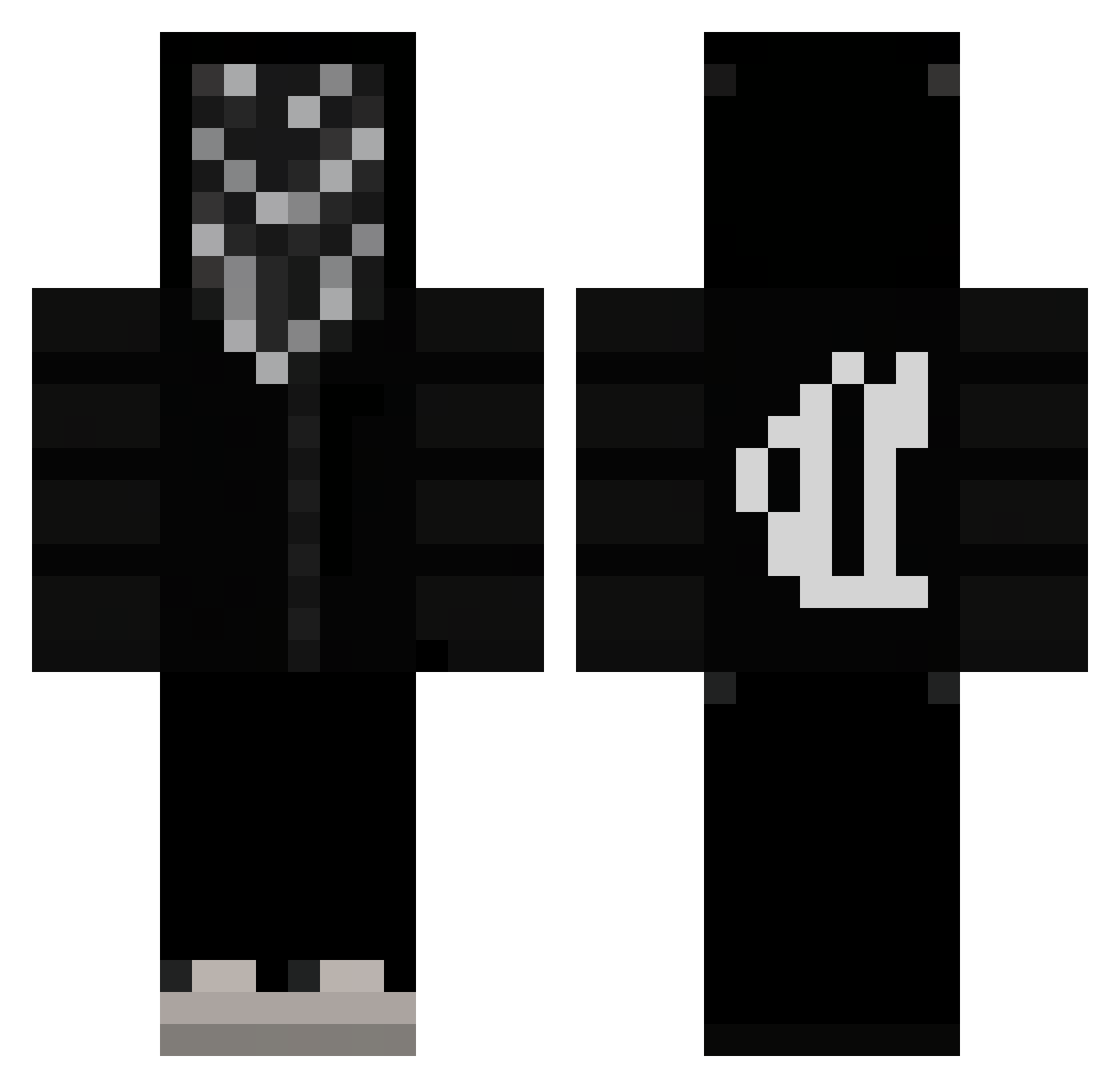 rayteuuuuh Minecraft skin, front and back view