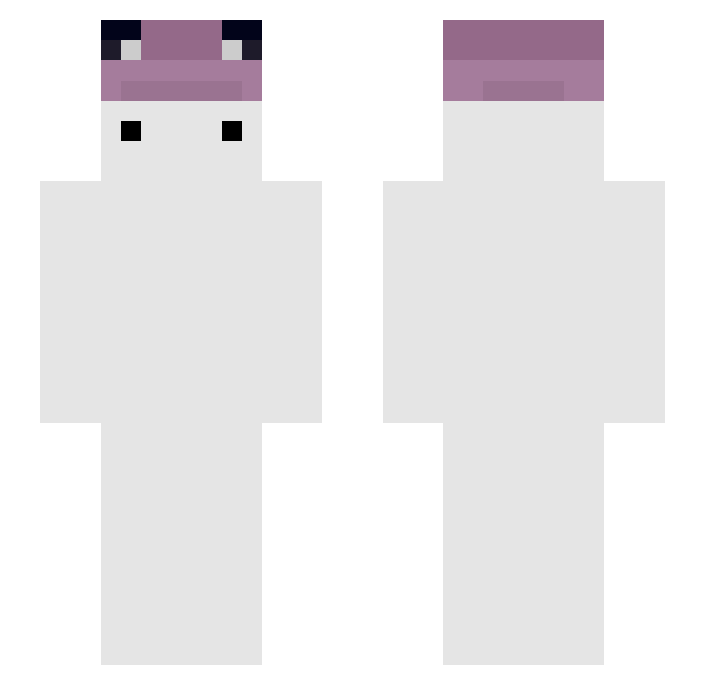 Kartoffelstulle3 Minecraft skin, front and back view