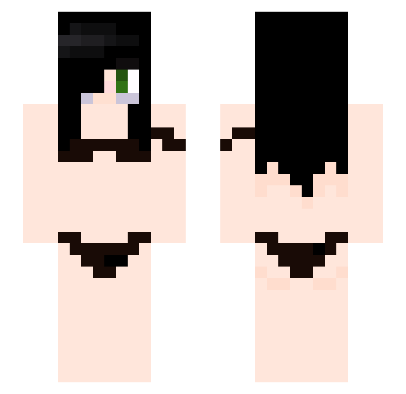 WemmbuFan1719 Minecraft skin, front and back view