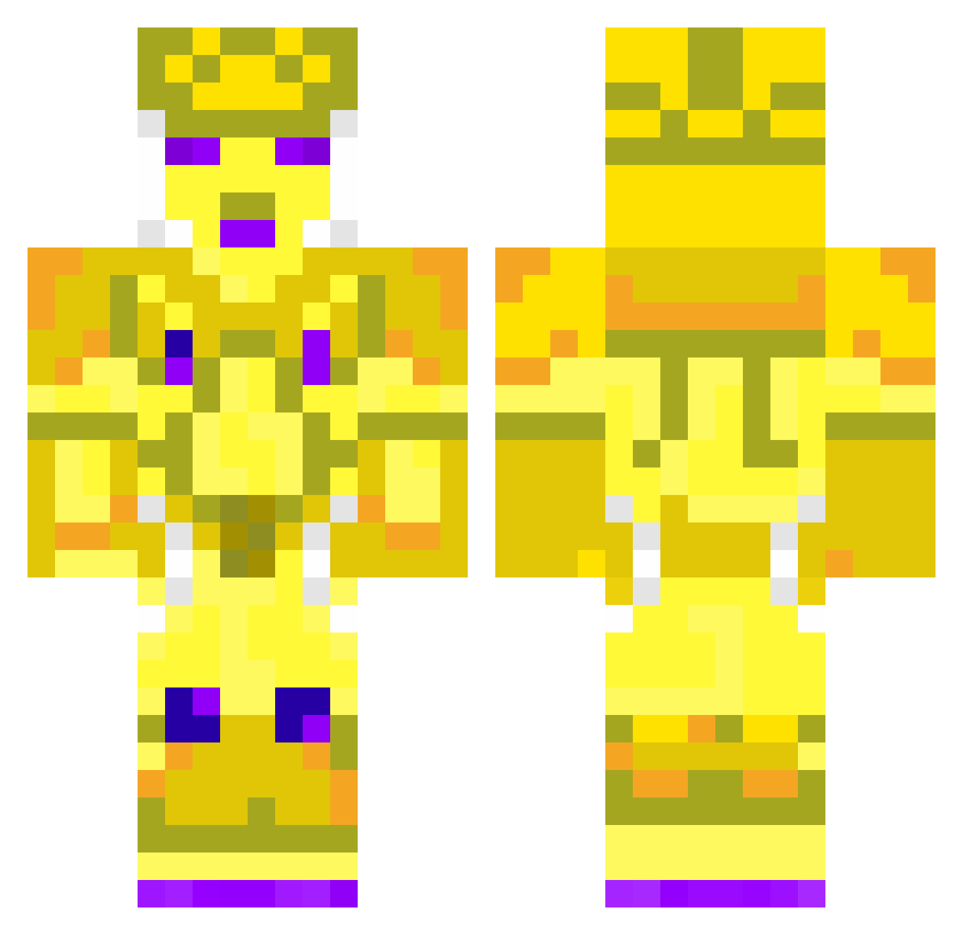 AlbanianxEagle Minecraft skin, front and back view