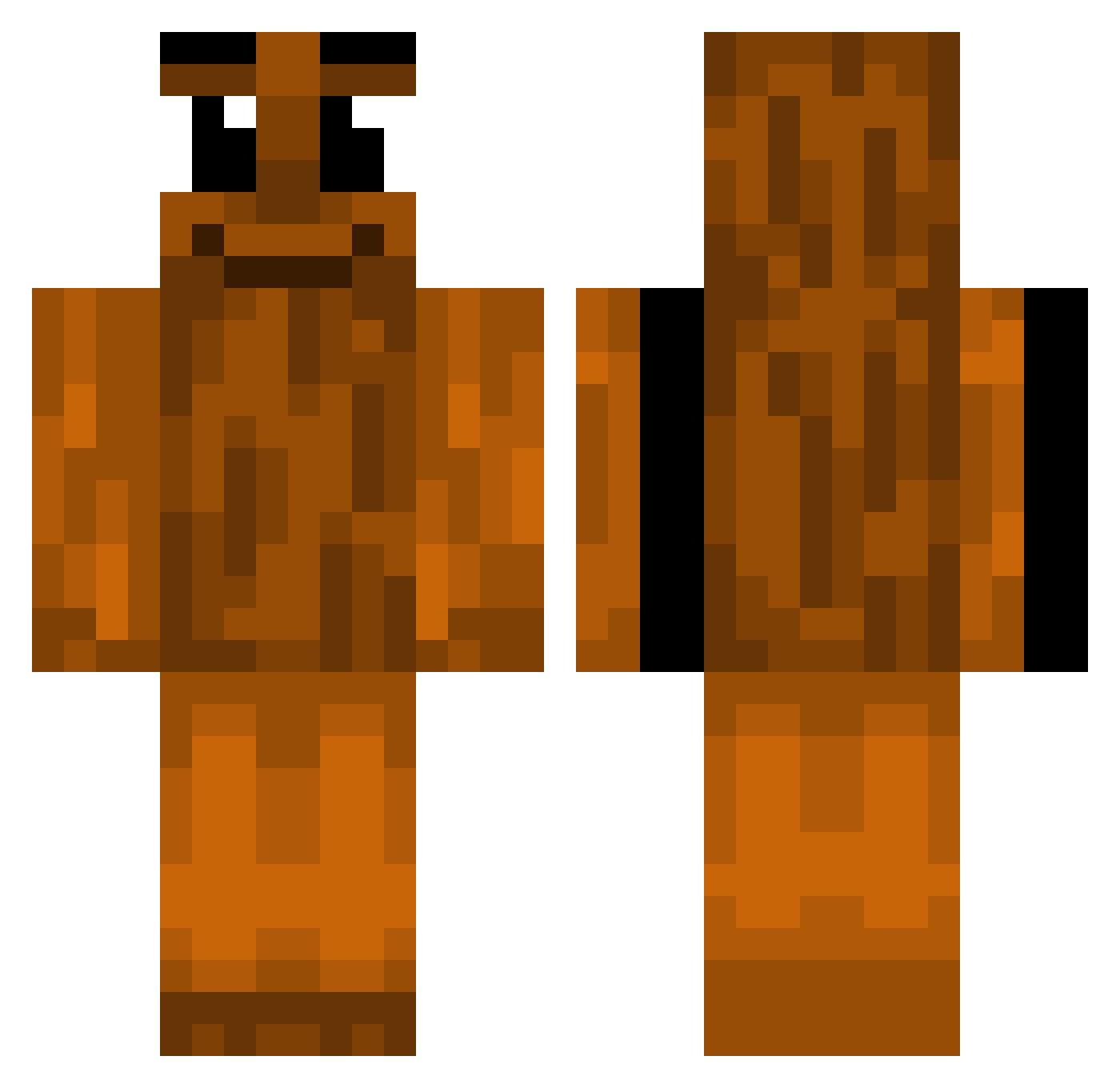 tomer4488 Minecraft skin, front and back view
