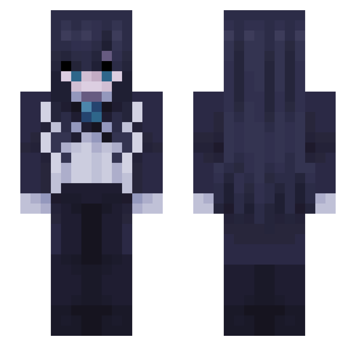 V0LT_T3MP3ST Minecraft skin, front and back view