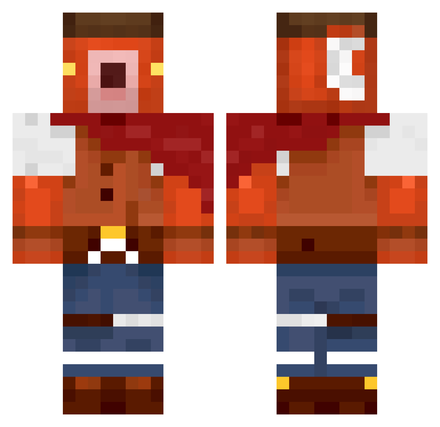 AskWhy_ Minecraft skin, front and back view