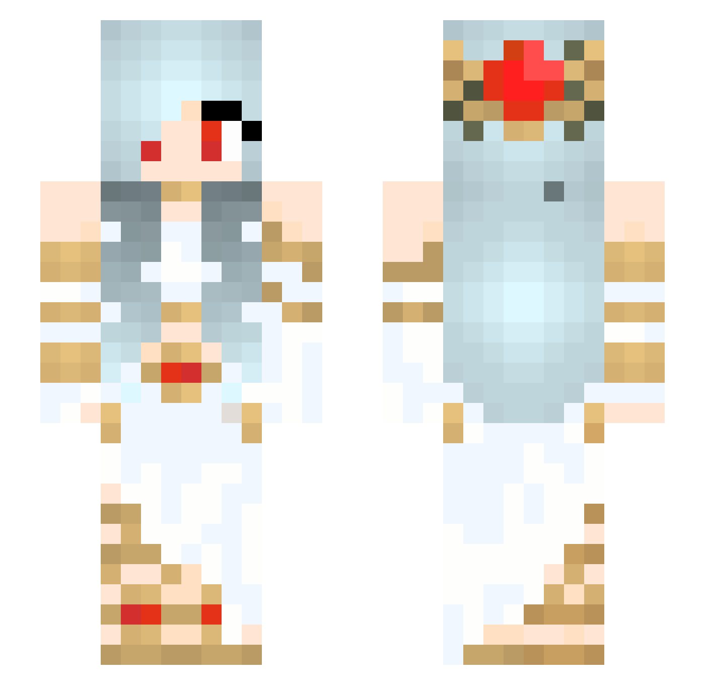 Kandyyy613 Minecraft skin, front and back view