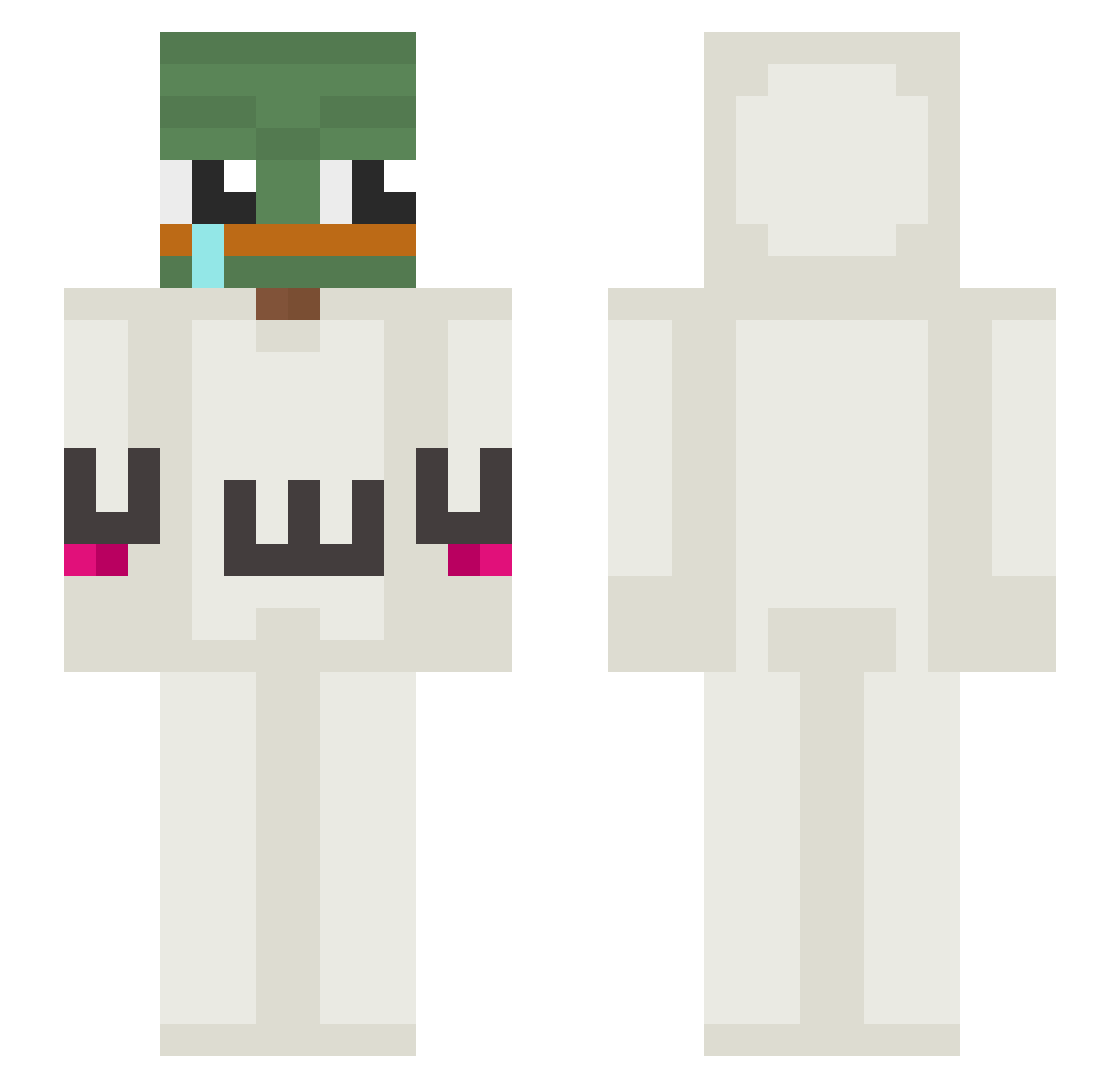 Ravioli1G Minecraft skin, front and back view