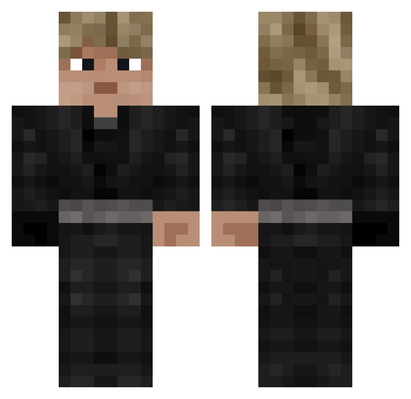 KinnayHH Minecraft skin, front and back view