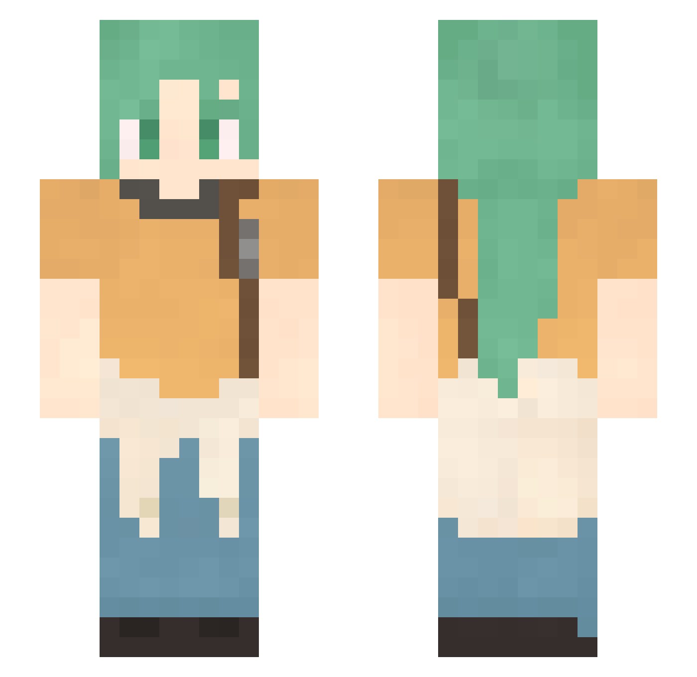 jjuni04 Minecraft skin, front and back view