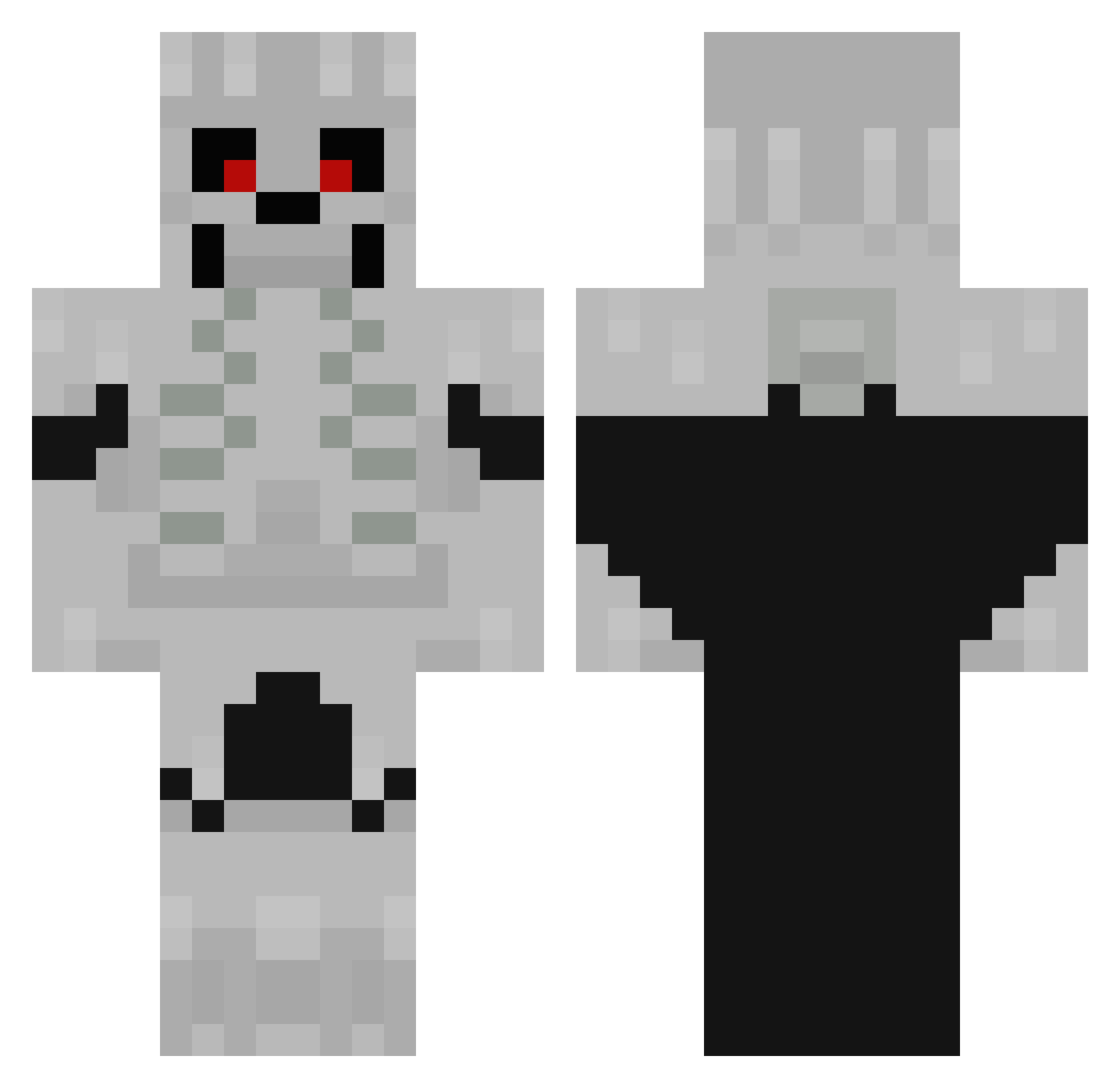 ImAGoose3 Minecraft skin, front and back view