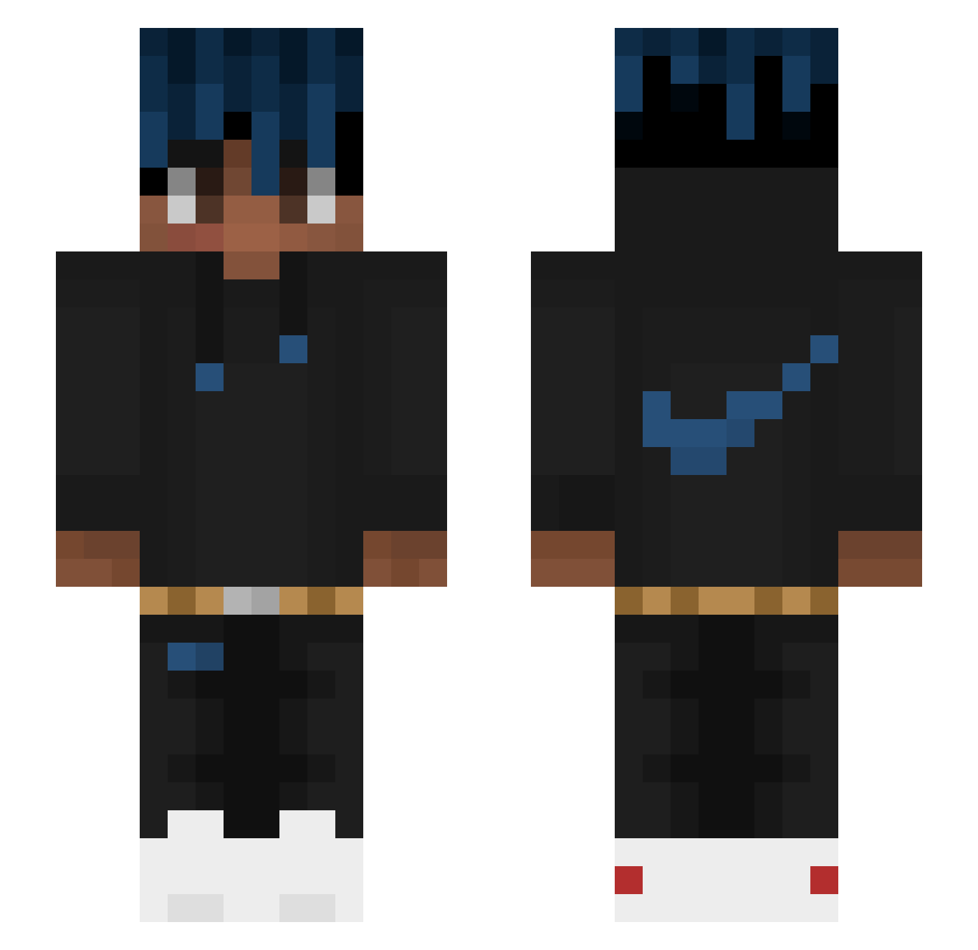 SCRlPT_ Minecraft skin, front and back view