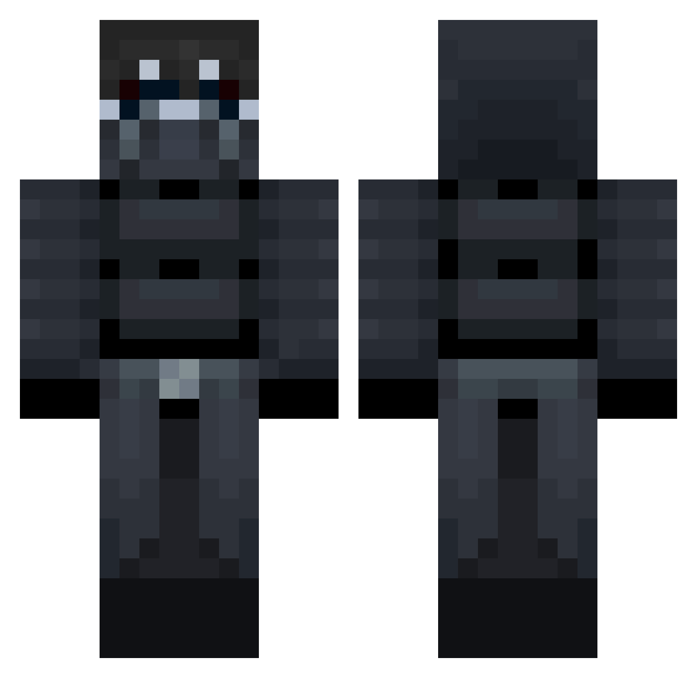 SwaroopK Minecraft skin, front and back view