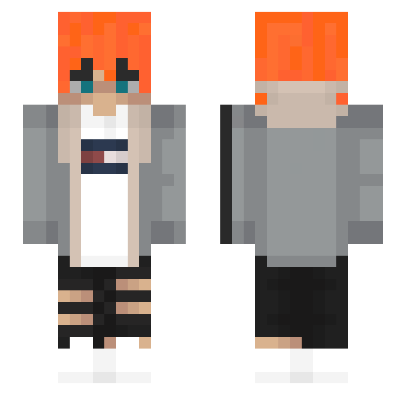 Benjamin_CHT Minecraft skin, front and back view
