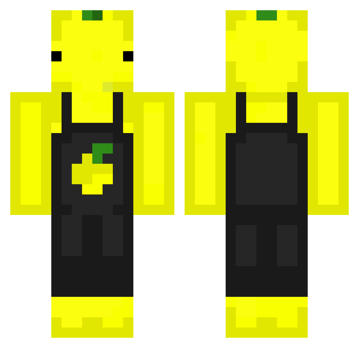 allmightylemon Minecraft skin, front and back view