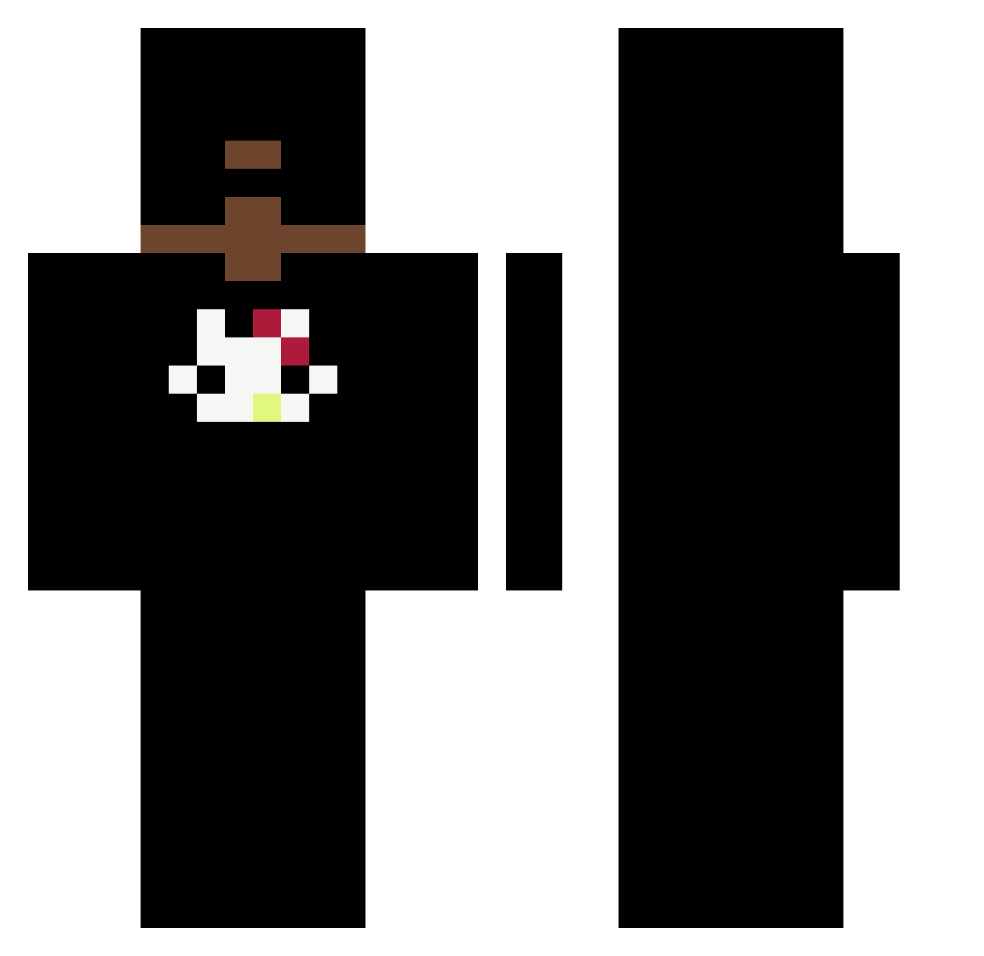 GuzzlingOnAllat Minecraft skin, front and back view