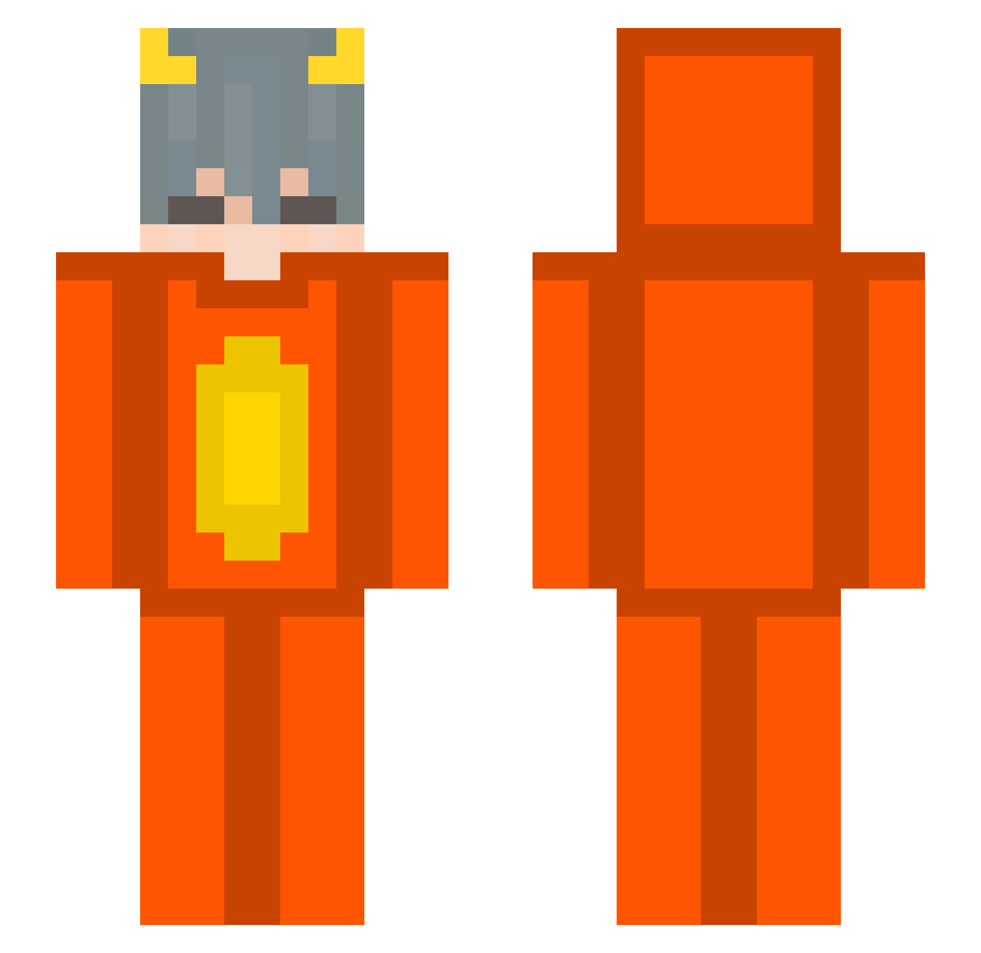Sv2jyUl0BplqHSv2 Minecraft skin, front and back view