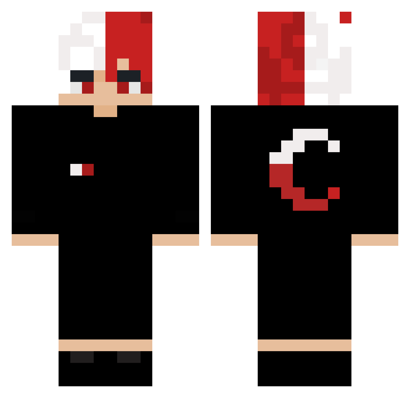 CortaxZ_ Minecraft skin, front and back view