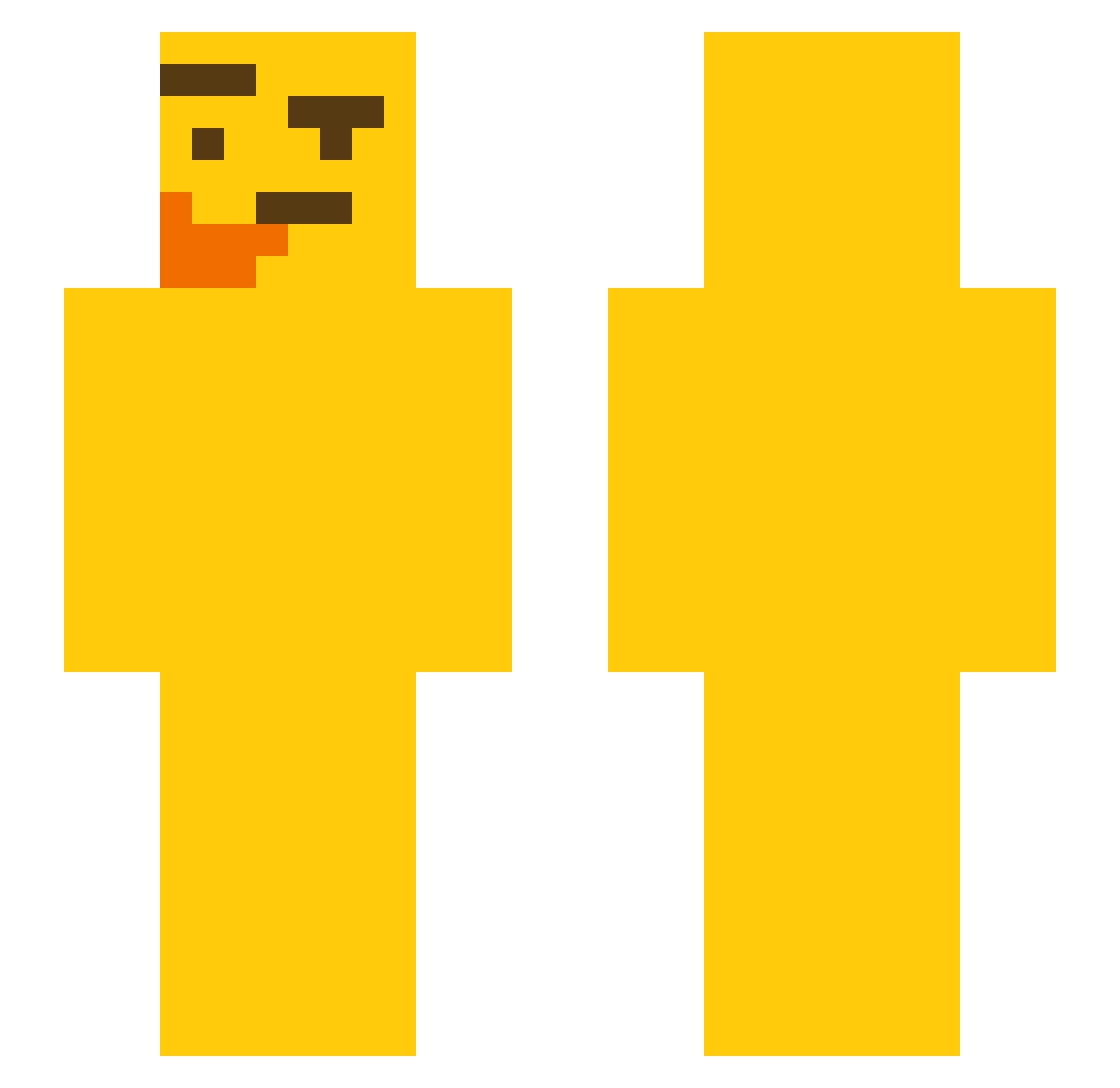 AEBeretta Minecraft skin, front and back view