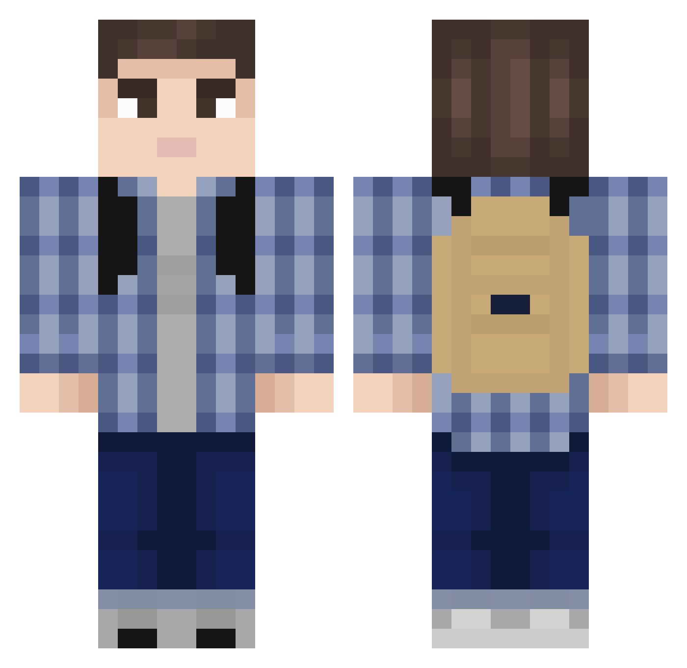 sylweczek Minecraft skin, front and back view